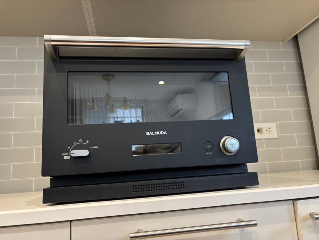 ジャンク品　BALMUDA オーブンレンジ ブラック