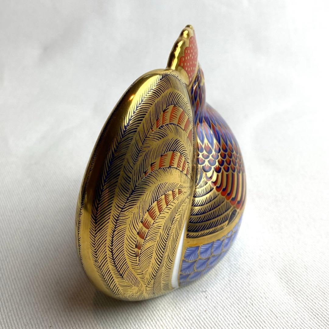 ロイヤルクラウンダービー　ペーパーウエイト　ニワトリ