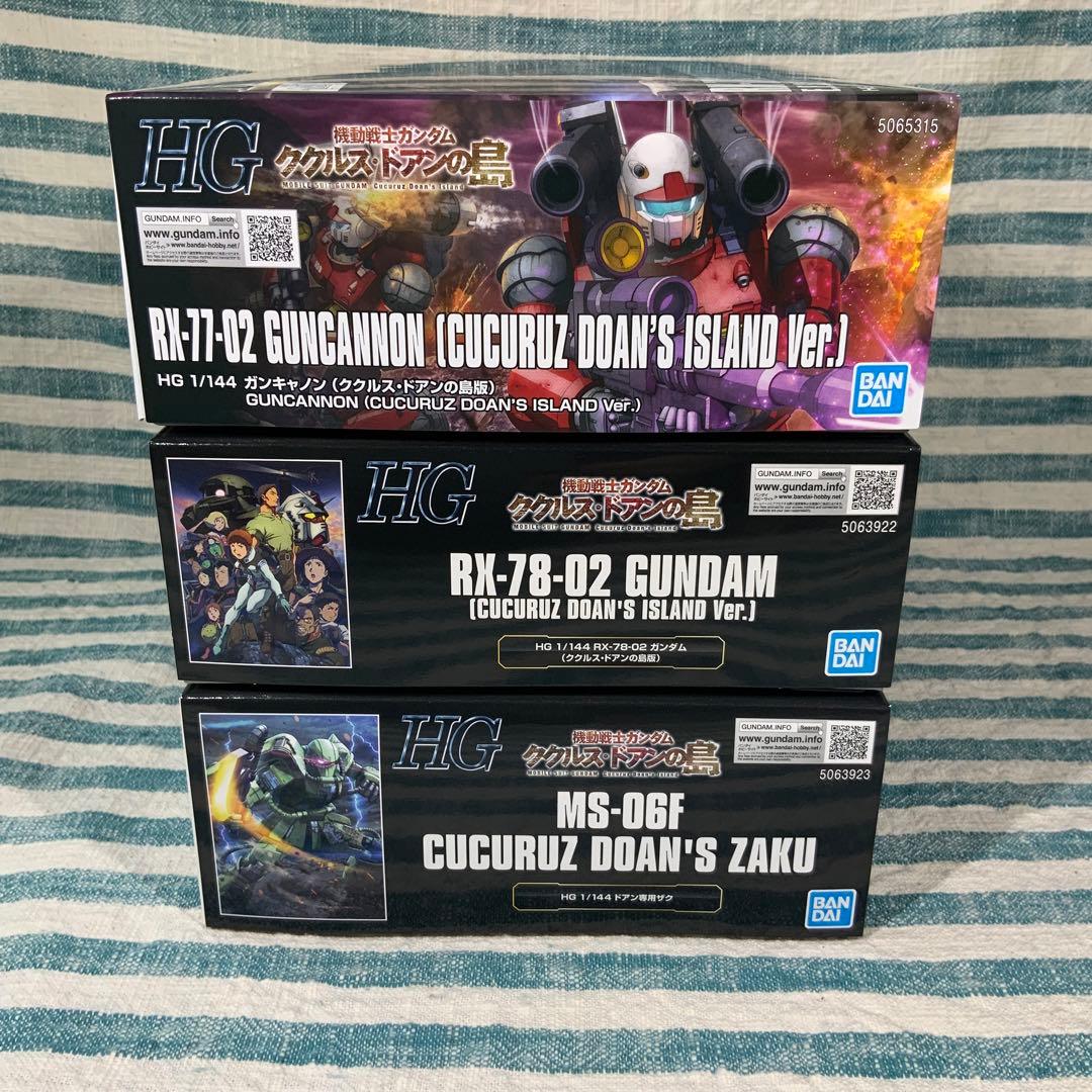 ★HGガンプラ★ 【ガンキャノン・ガンダム・ドアン専用ザク】★３個セット★