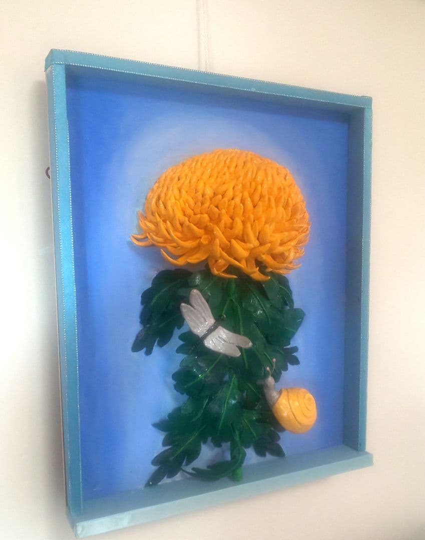 菊と近寄る昆虫