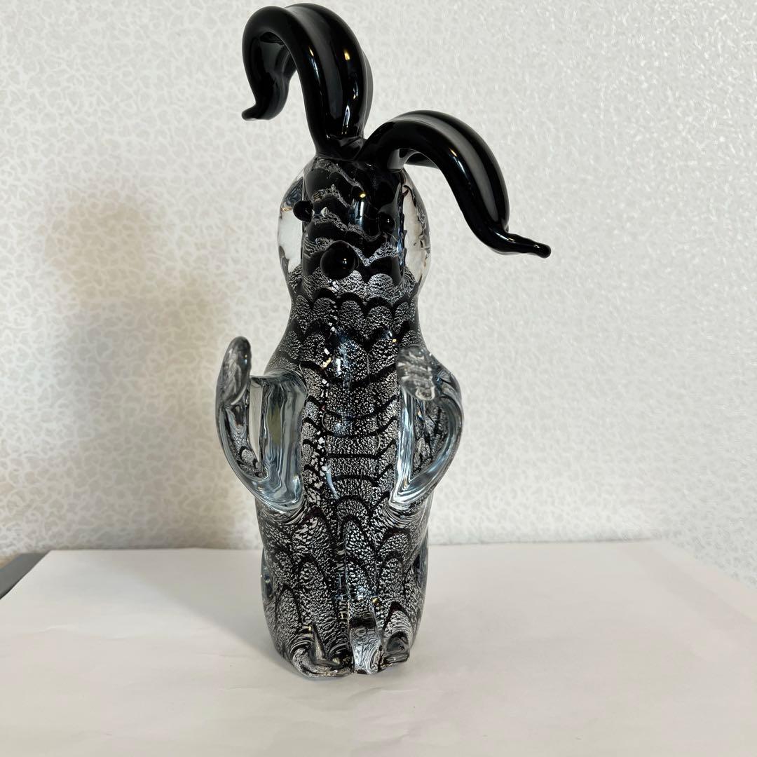 特価ムラーノガラス Murano Glass イタリア ガラス細工 うさぎ 置物
