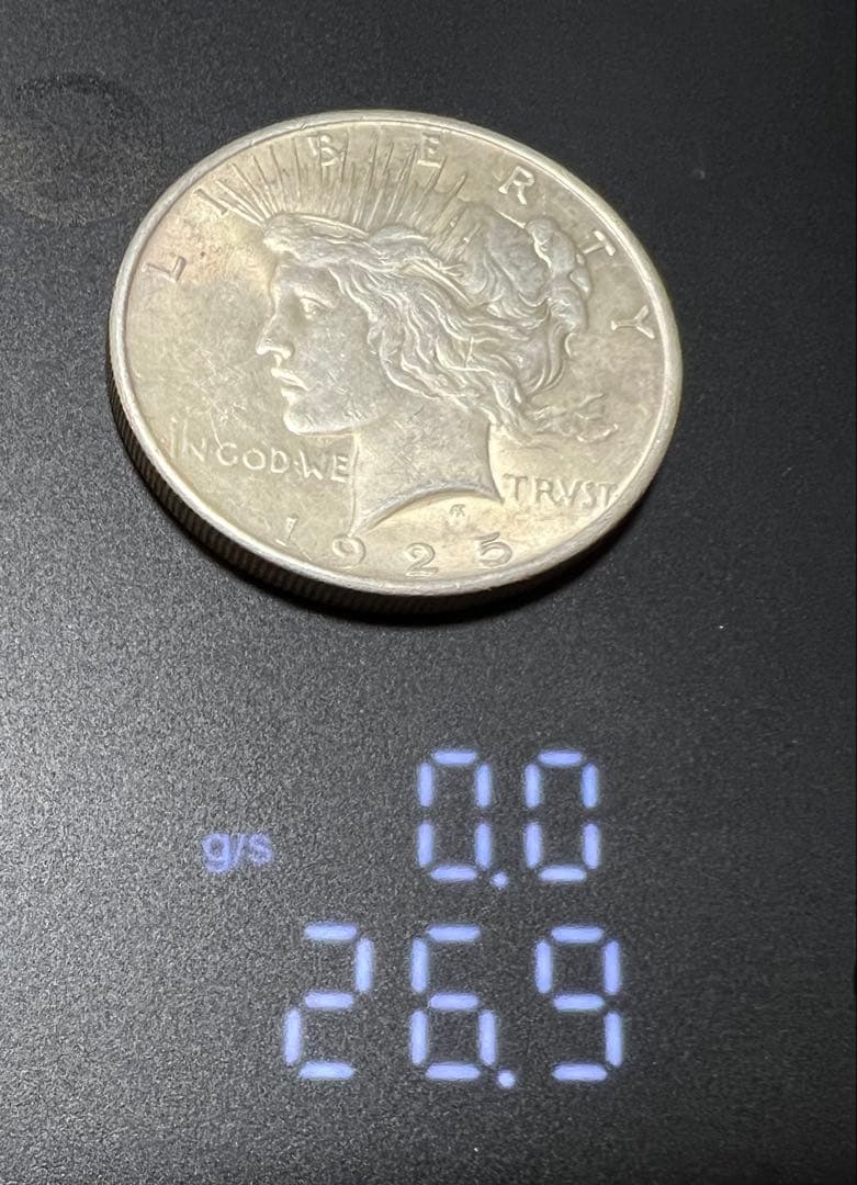 1925年 平和の女神 1ドル銀貨