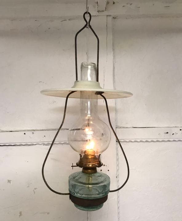 オイルランプ　アンティーク