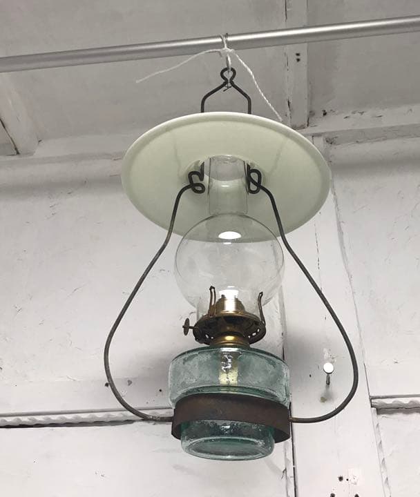 オイルランプ　アンティーク