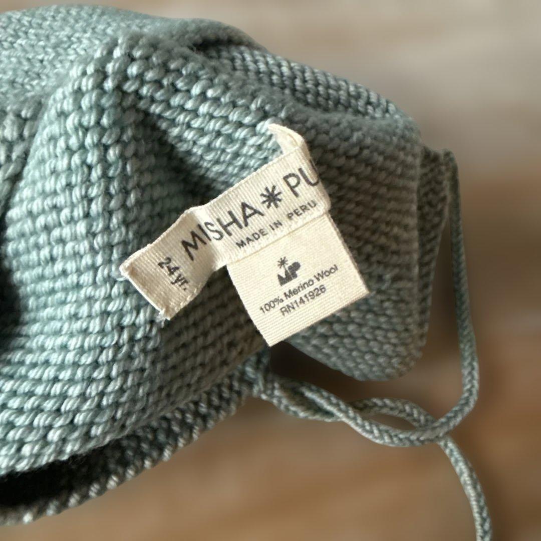 Misha & Puff ポンポン付きニット帽　2-4y