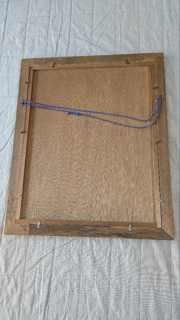 新道繁 リトグラフ 松 ガラス入り 額つき 【自宅保管品】