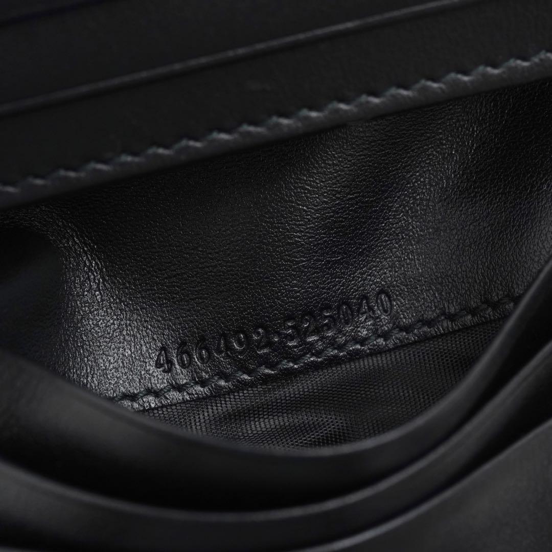 ✨極上美品✨　GUCCI 二つ折り　ダブルG マーモント　キルティング　黒