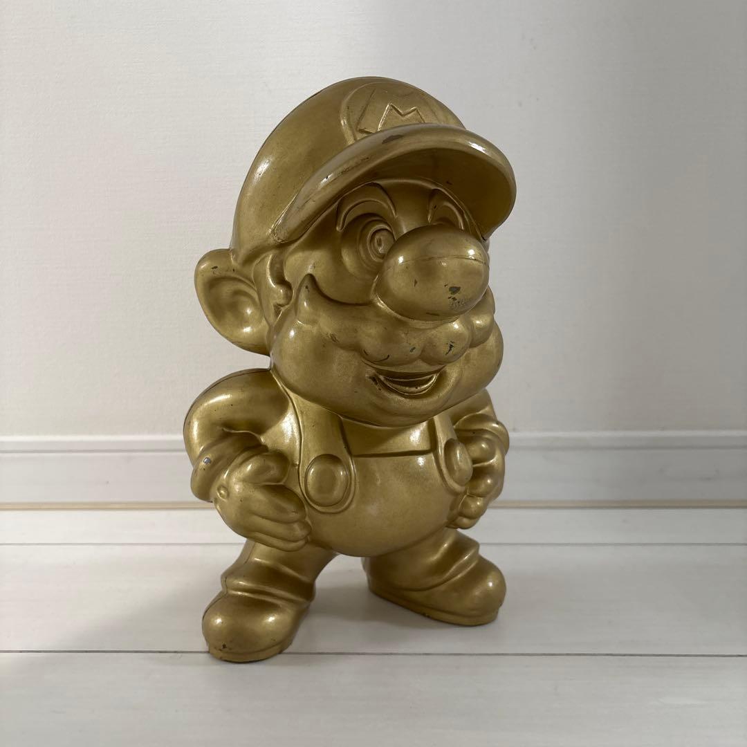 【非売品】任天堂 店頭ディスプレイ 金のマリオ像 ゴールドスーパーマリオ レア