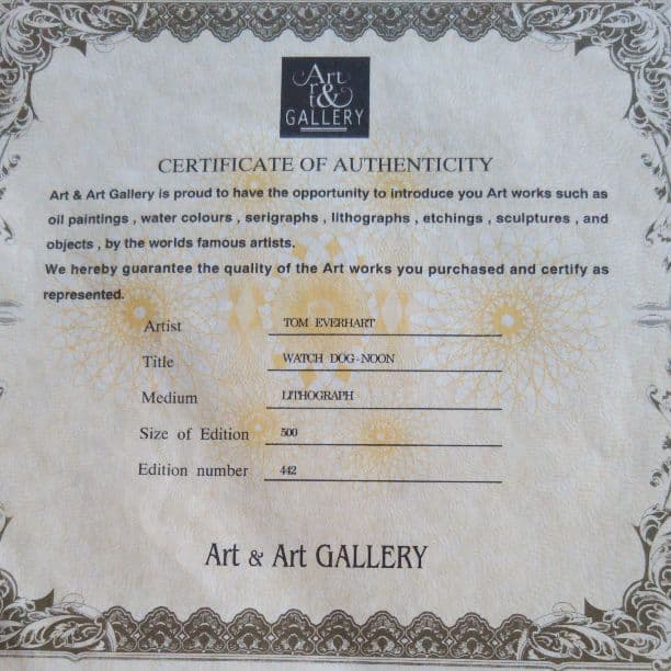 トムエバハートリトグラフ