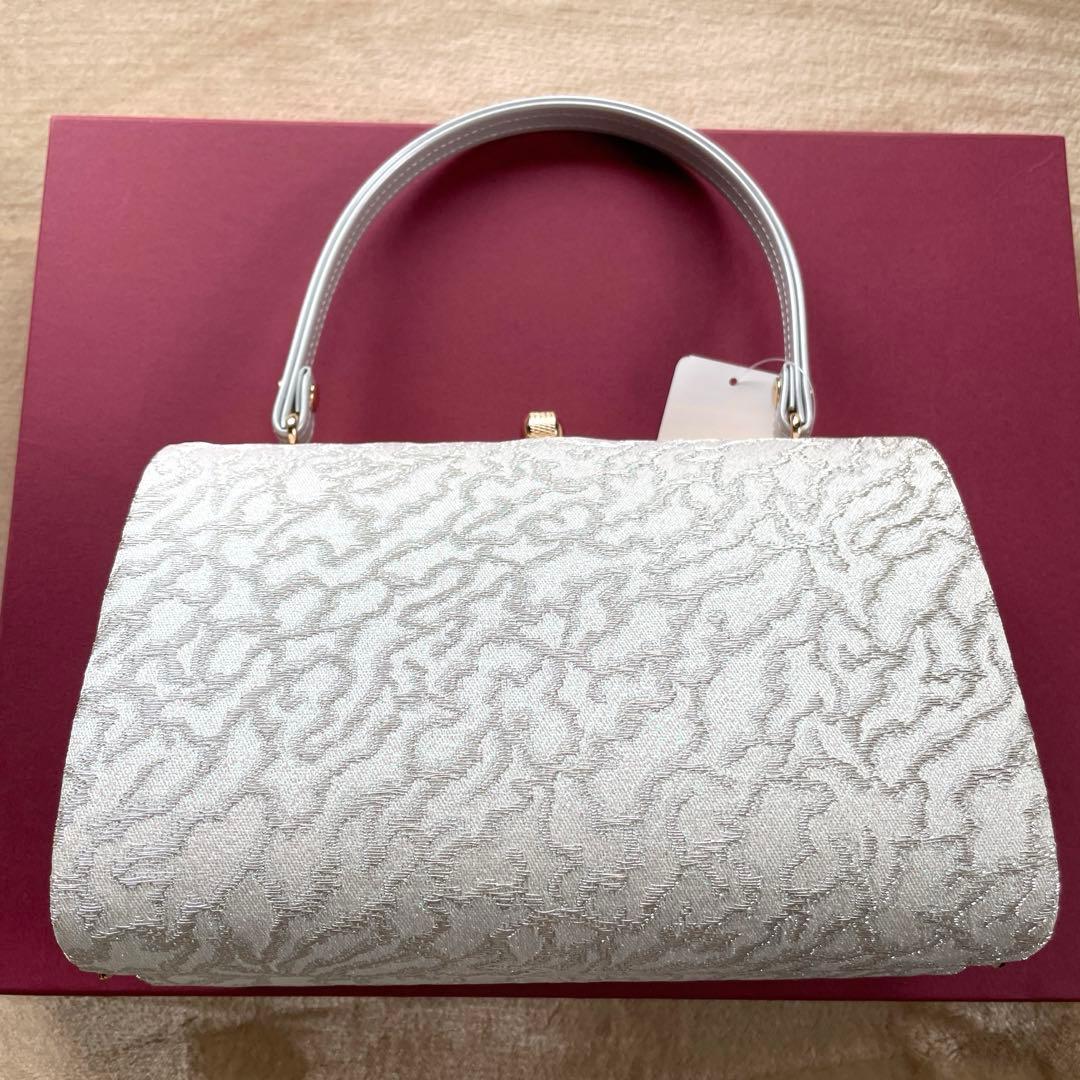 和装 草履バッグセット フォーマル 帯地 シルバー フリーサイズ u24