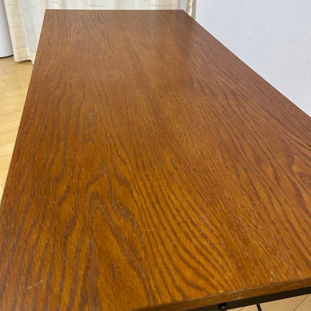 nikoand… ニコアンド デスク 机 ブラウン 木目 引き出し　W100cm