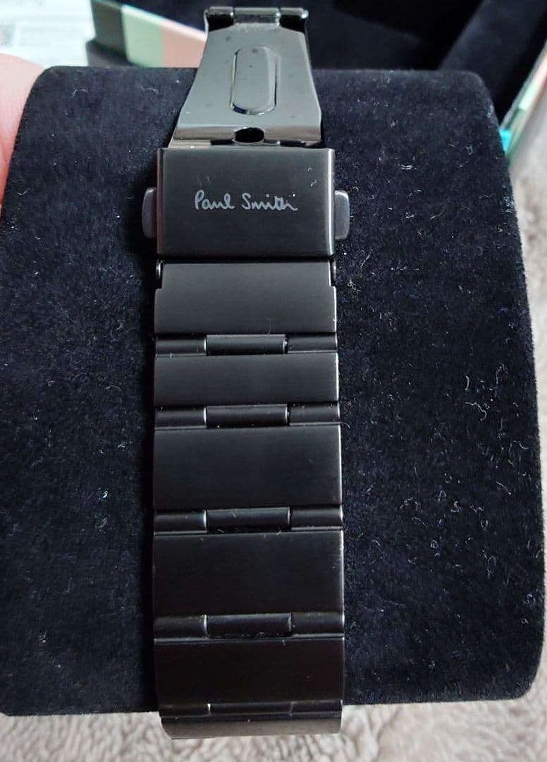 ポール・スミス 腕時計 箱・保証書・コマ付 ブラック/パープル