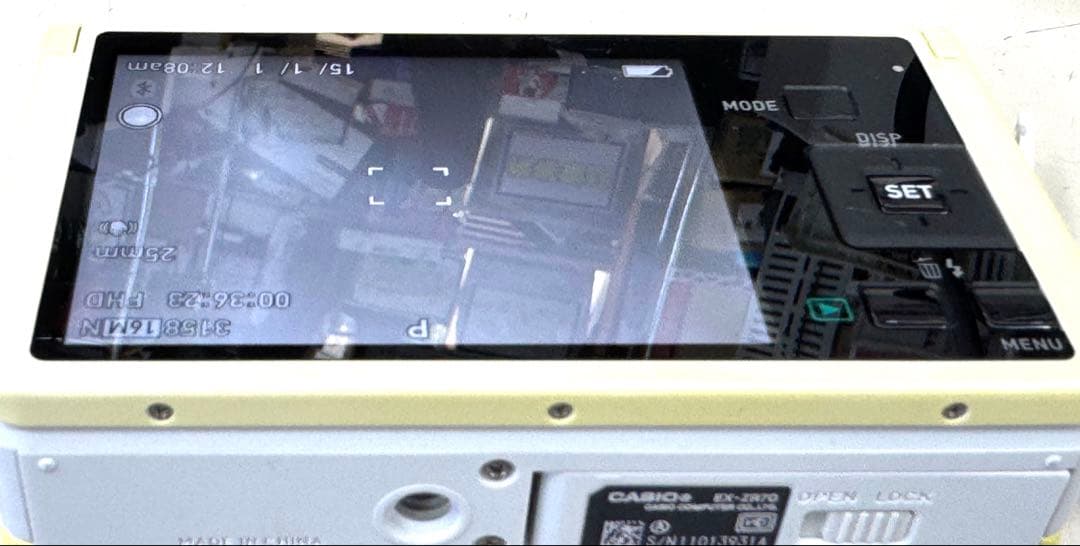 CASIO EXILIM ZR-70 イエロー コンパクトデジタルカメラ