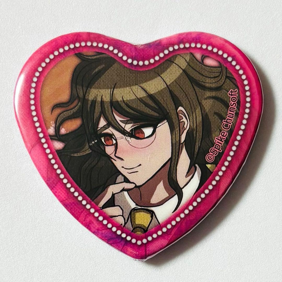 ダンガンロンパ ナンジャタウン テレ顔 照れ顔 ハート缶バッジ 獄原ゴン太