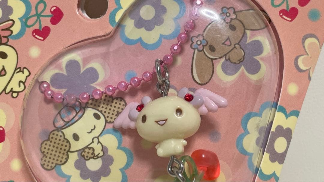 サンリオ　シナモンエンジェルス　アズキ　キーホルダー　ぬいぐるみ　マスコット　兎