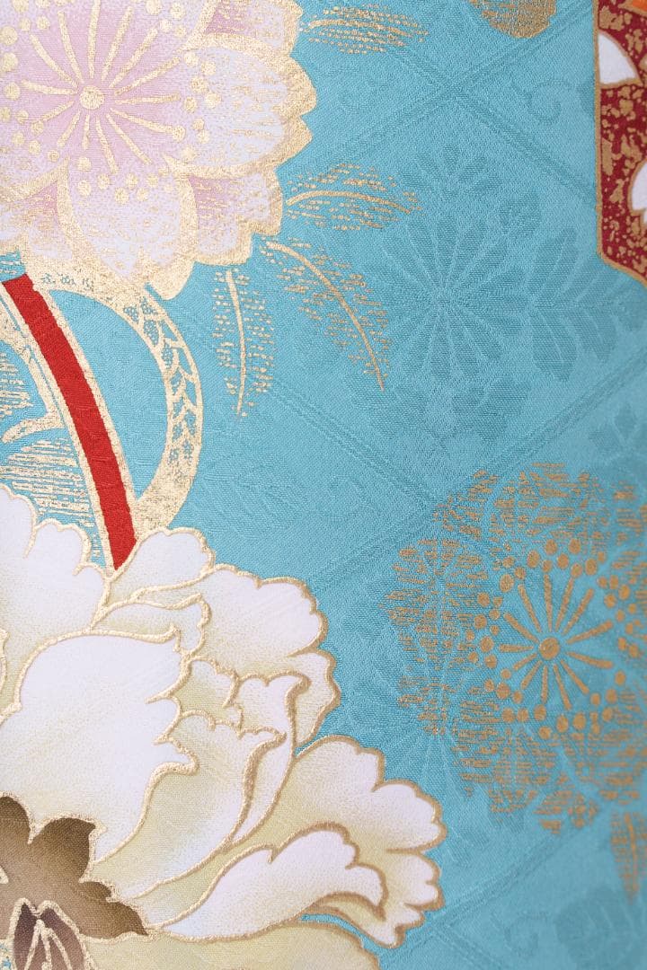 ≪美品≫正絹　振袖９点フルセット【787】【145cm~155cmの方用】