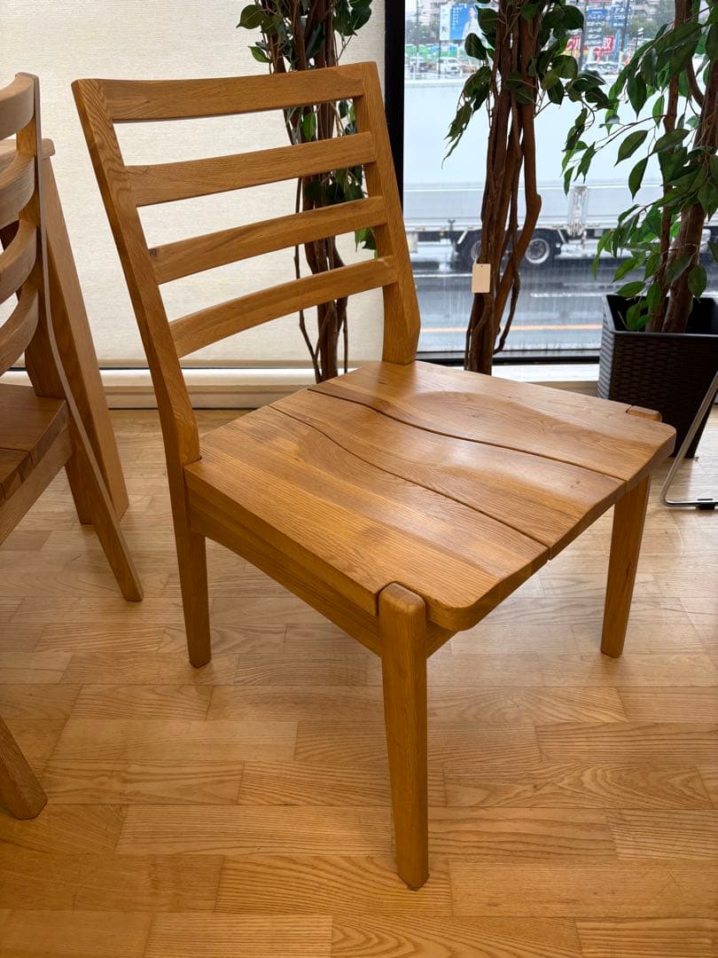 M100　新城家具　ダイニング５点セット　ダイニングテーブル　幅1500ｍｍ