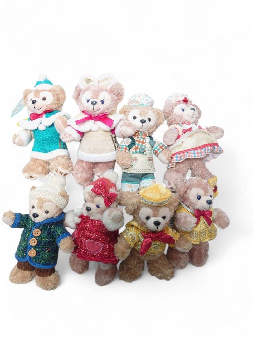 ダッフィーシェリーメイ ぬいぐるみバッジ 8点セット