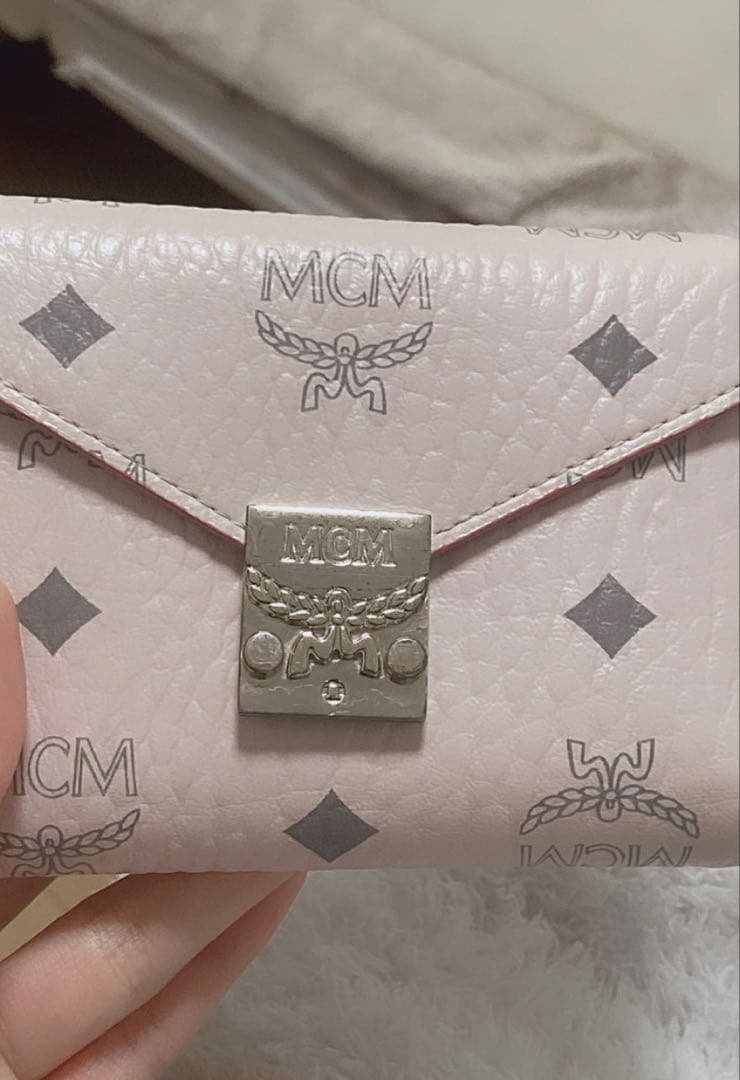 【激レア廃盤】MCM パウダーピンク 3つ折り財布