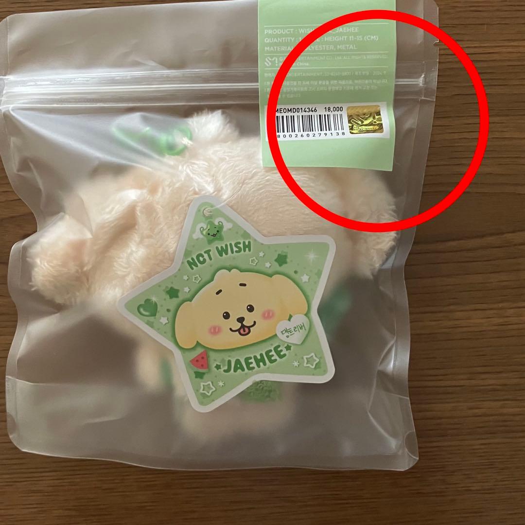 ジェヒ　マスコットキーホルダー　md　ぬいぐるみ　nct wish doll