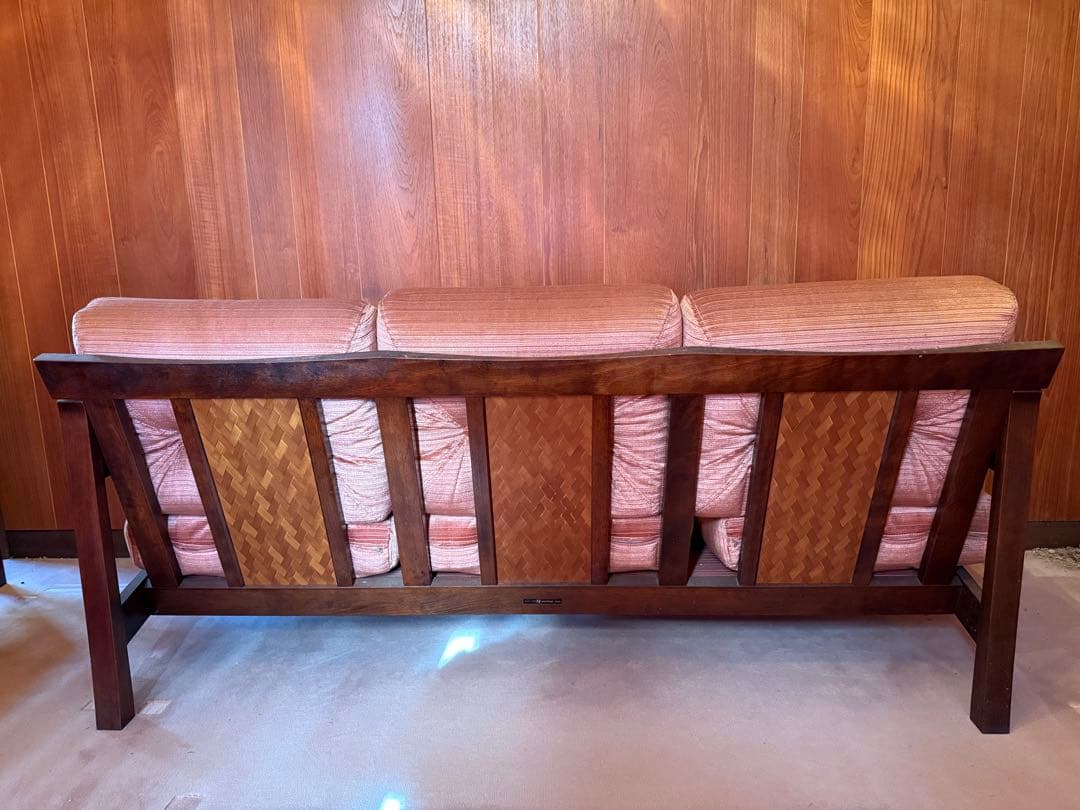 【O-2115】モリシゲ家具 応接セット 3人掛け 1人掛け センターテーブル