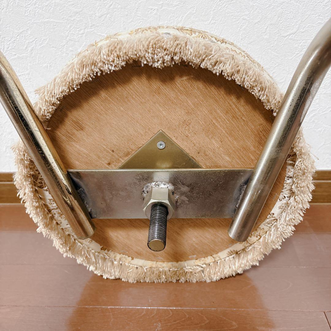 アンティーク調　スツール　ヴィンテージ　レトロモダン　70's 丸椅子