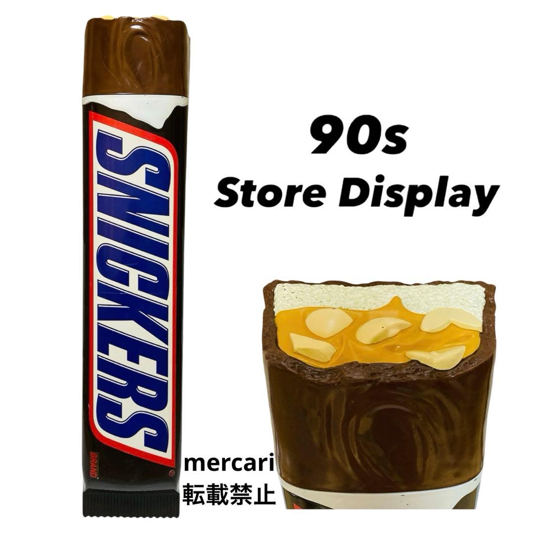 ★90年代ヴィンテージ　スニッカーズ　チョコ型サイン　ストアディスプレイ　看板