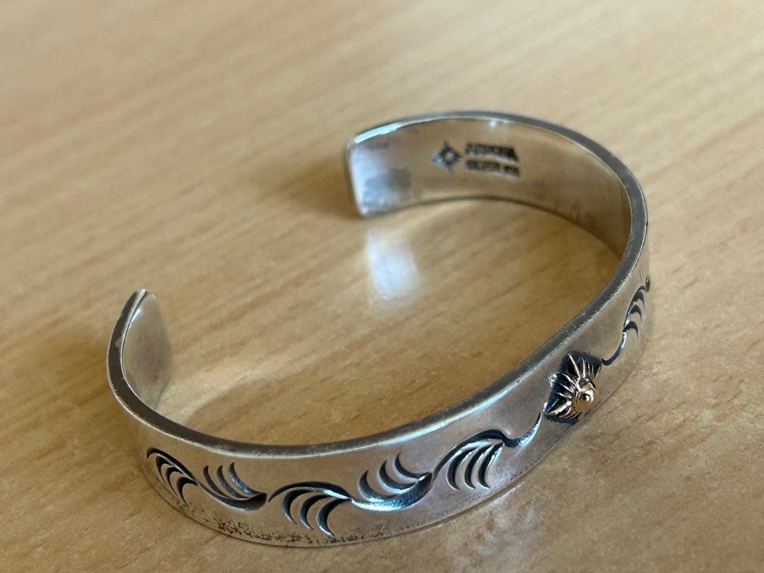 ARIZONAFREEDOM バングル 太陽神 K18 銀金 B-18b