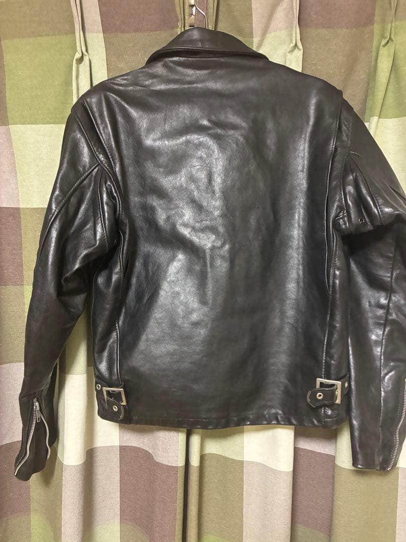 Schott ブラックレザーシングルライダースジャケット
