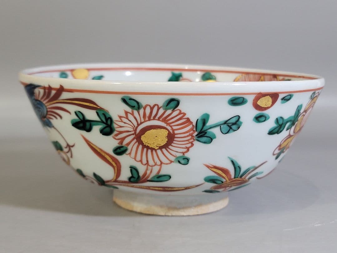 DT529 永楽善五郎作 呉須赤絵菓子鉢 碗 共箱