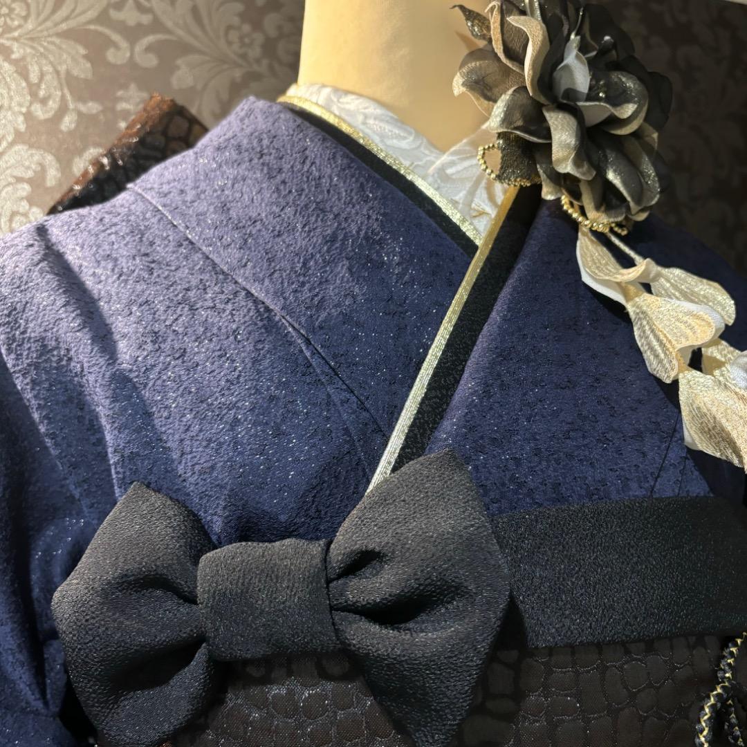 美品　銀通し　ヒョウ柄　金彩　絞り　逸品　振袖　フルセット 振り袖