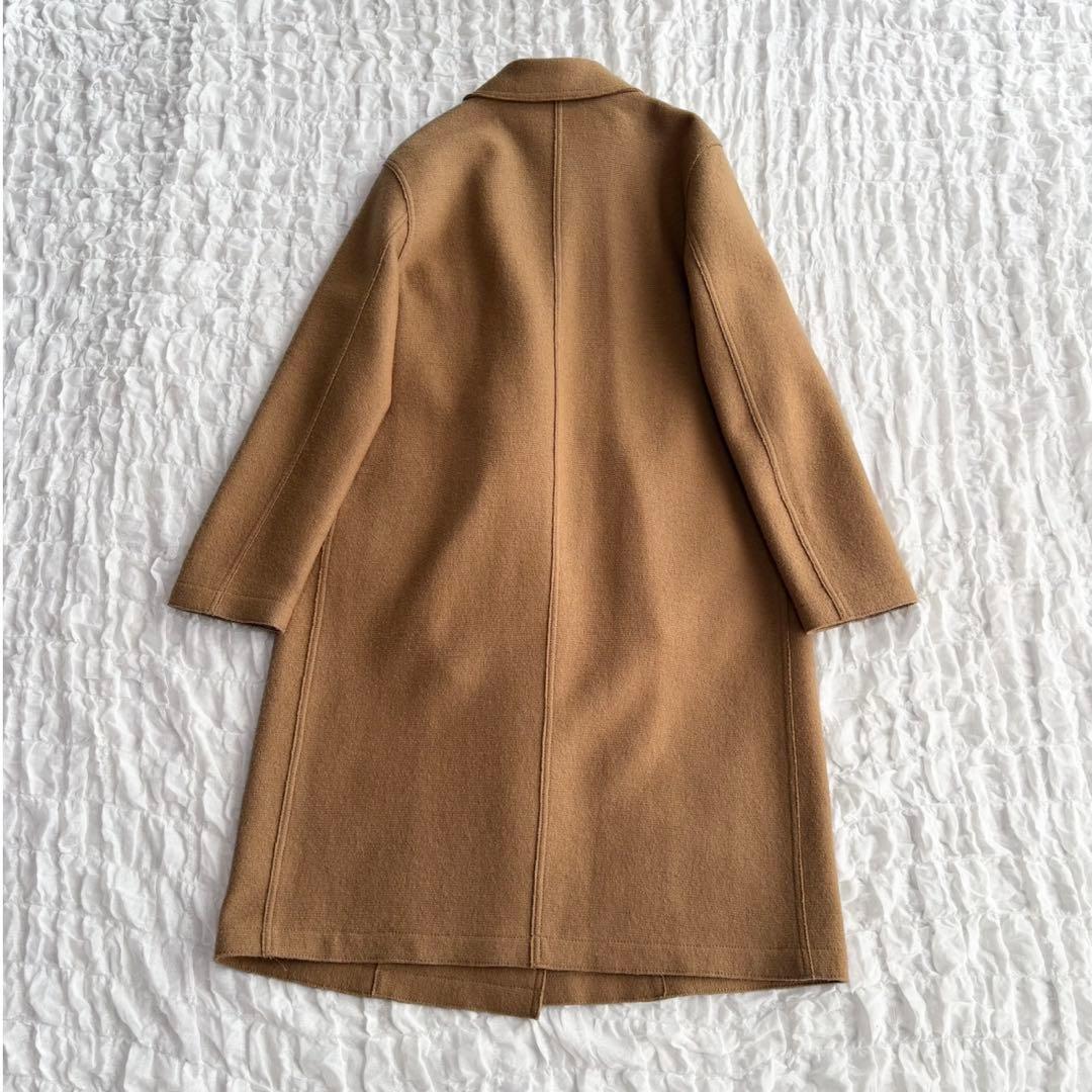 【1度着用のみ美品 23区 リンクスミドルジャージーチェスターコート 近年モデル