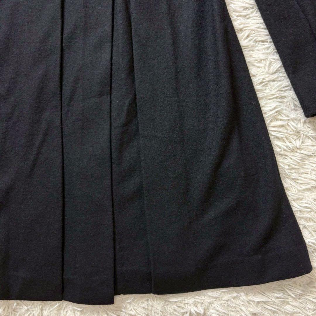 美品　高級　ラルフローレン　カシミヤ混紡　ダブルチェスターコート　ブラック