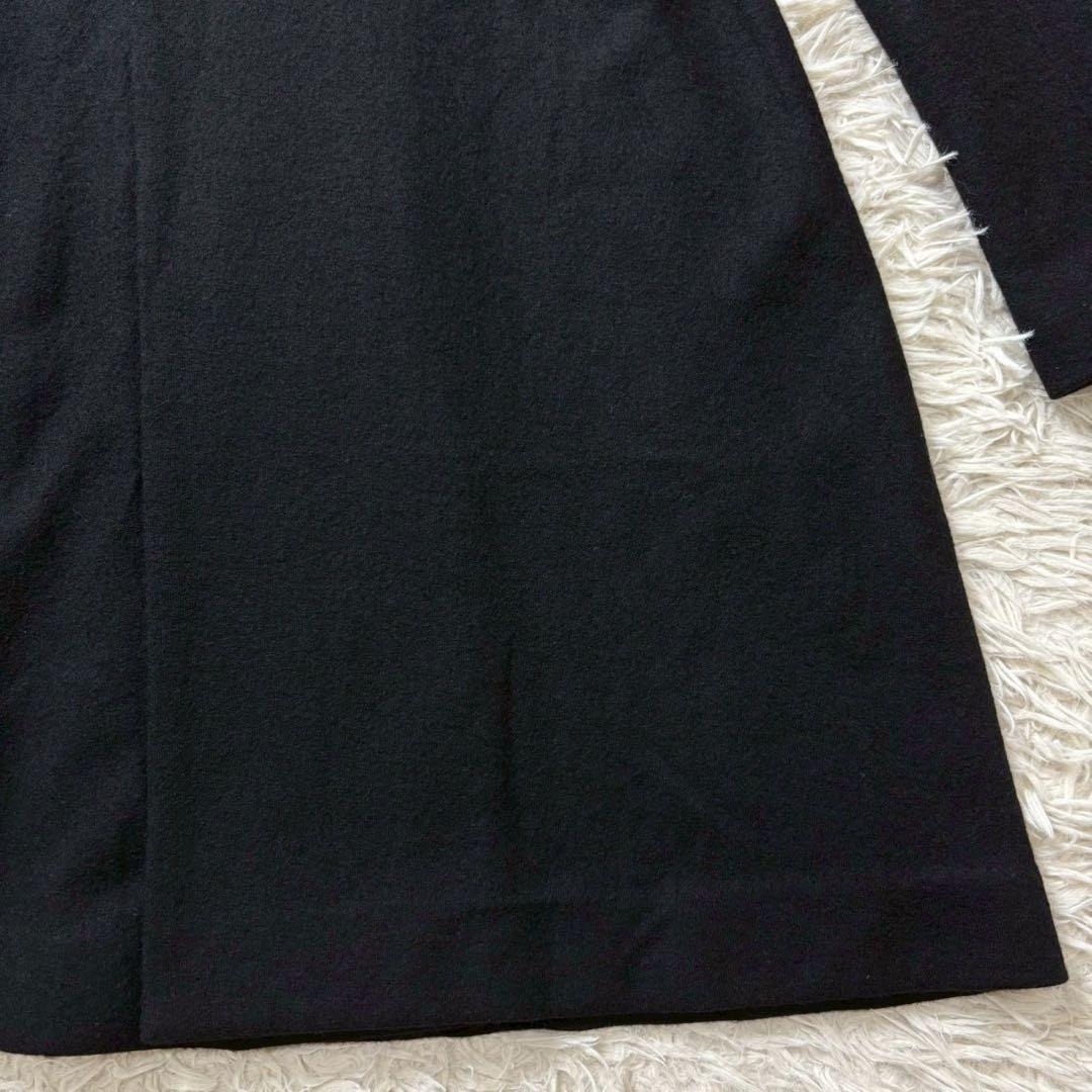 美品　高級　ラルフローレン　カシミヤ混紡　ダブルチェスターコート　ブラック