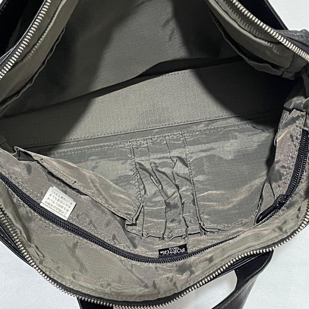 希少✨ ポーター タウゼン ビジネスバッグ 2way オールレザー 黒 本革