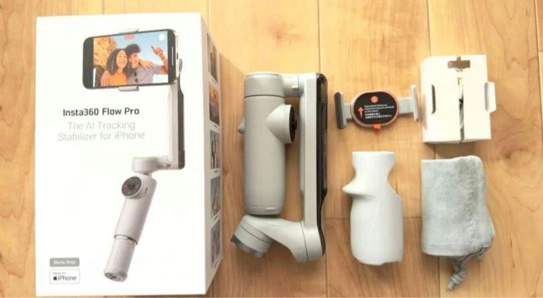 インスタInsta360 Flow Pro 純正MagSafe対応マウント付き