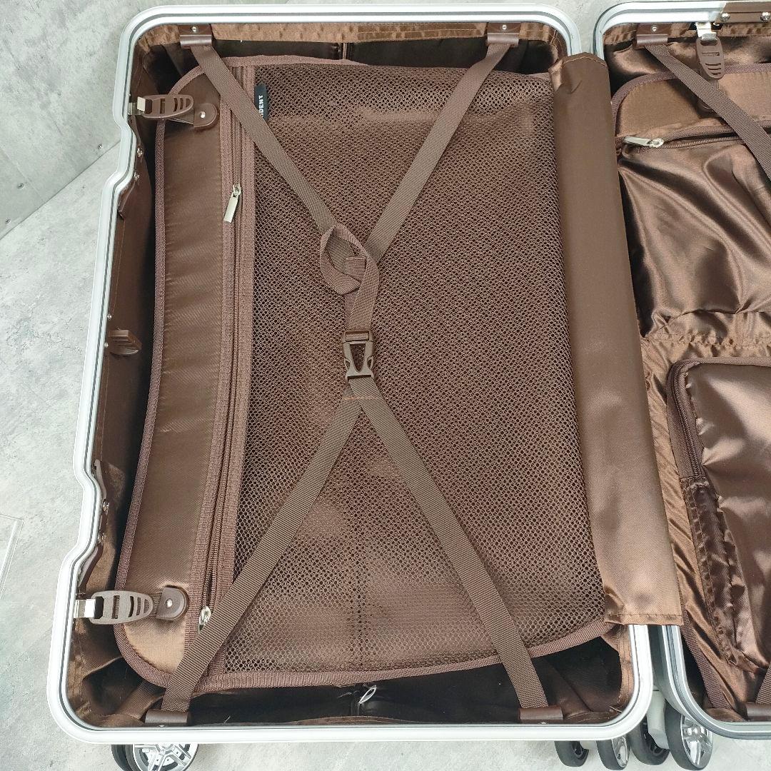 【迅速発送】siffler アルミ調 スーツケース 66L