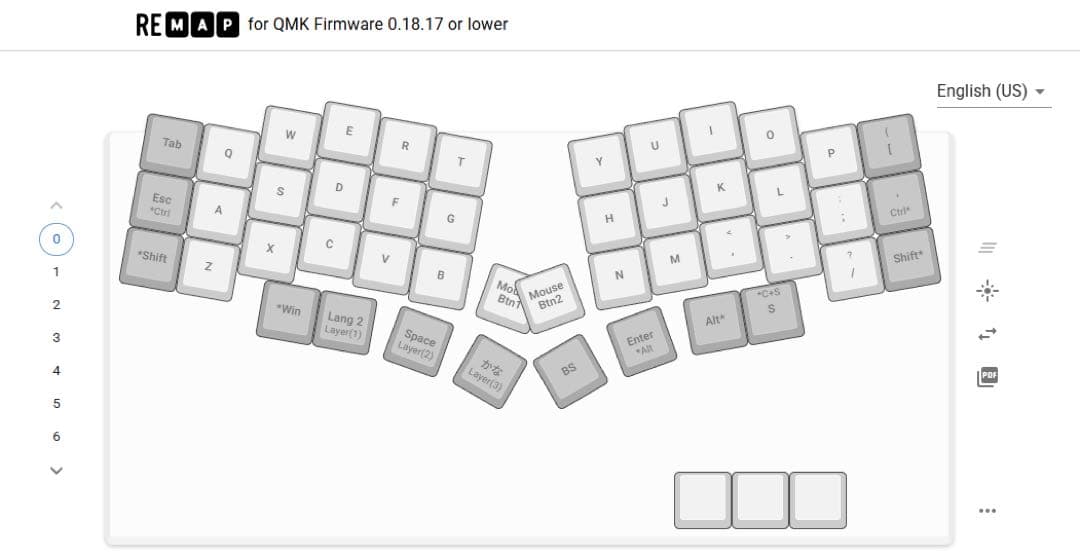 Cocot46plus 自作キーボード　トラックボール付き