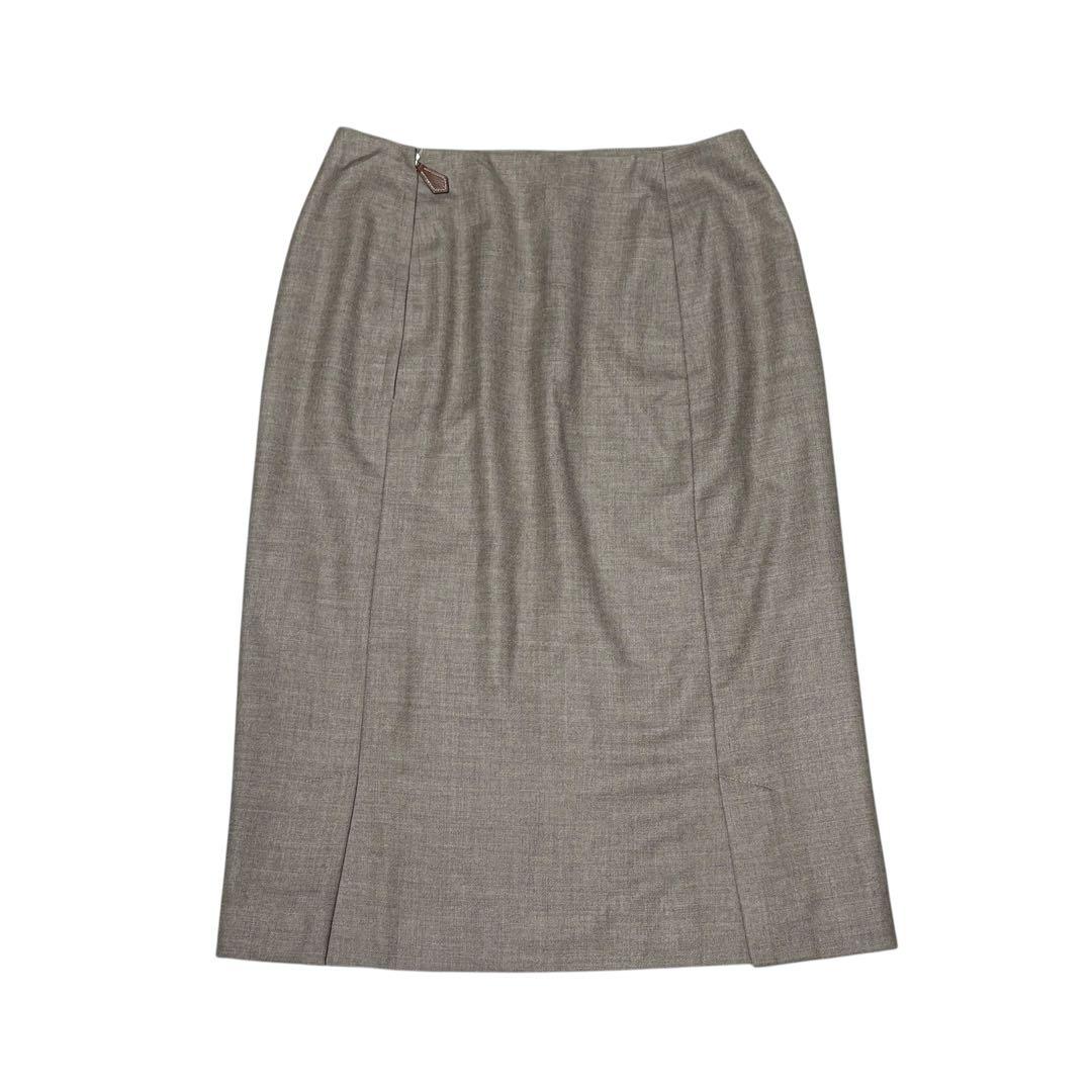 HERMES エルメス カシミヤ スカート 34