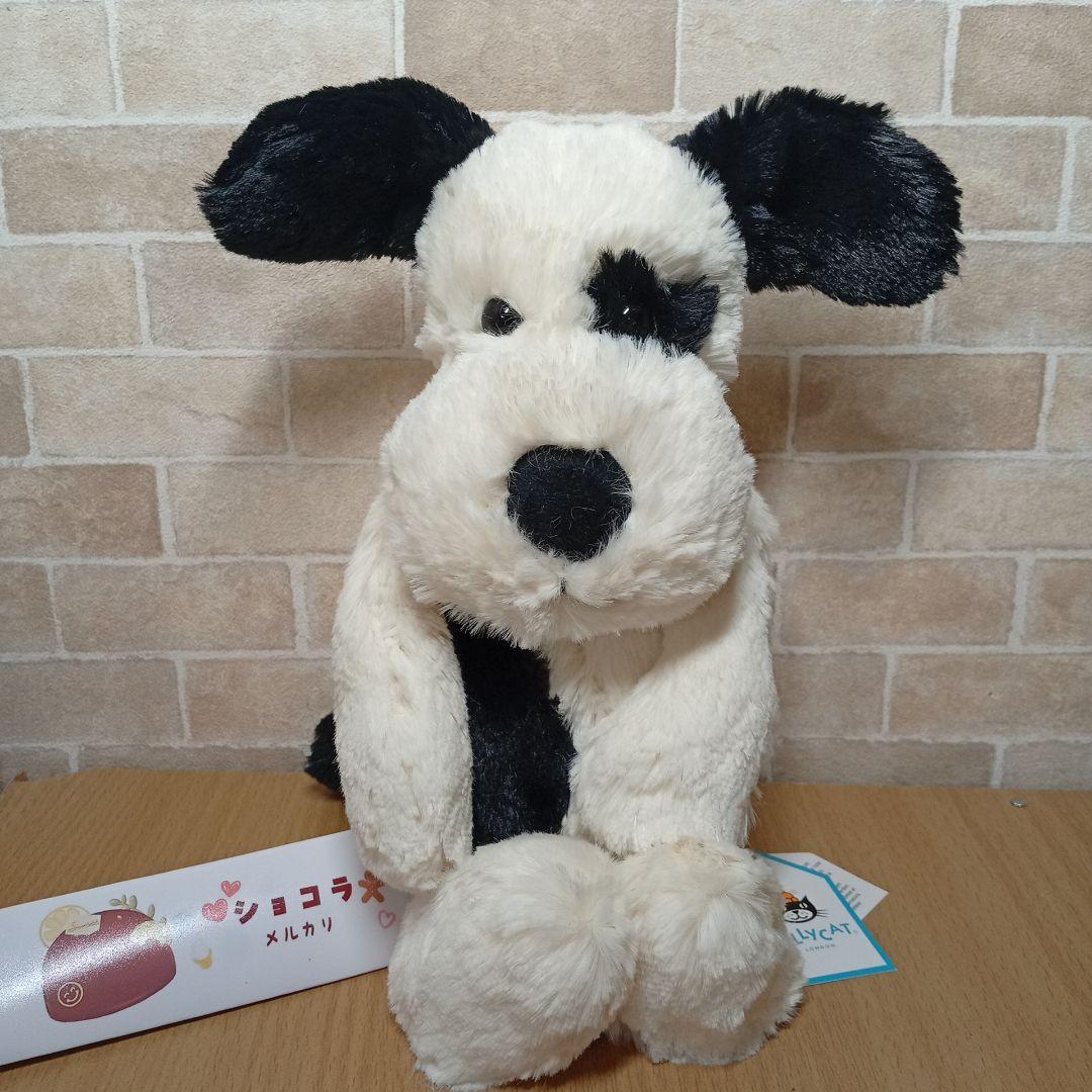  Black&Cream Puppy M 犬 ぬいぐるみ ドッグ