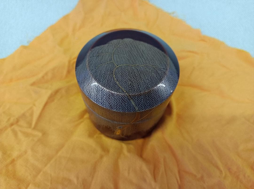 都《RPQPF》金蒔絵　栁蒔絵　宋眞作　棗　共箱　茶道具