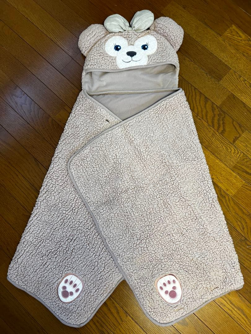 上海ディズニー ポンチョ もこもこブランケット ダッフィー シェリーメイ
