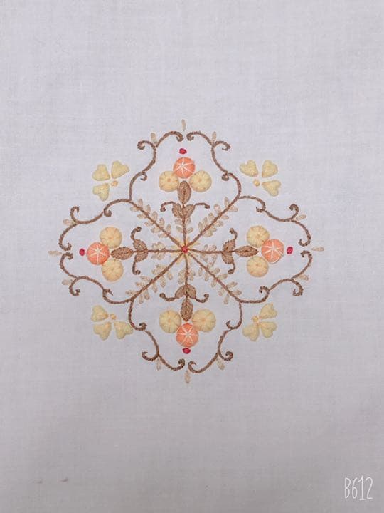 フランス 手刺繍 テーブルクロス アンティーク