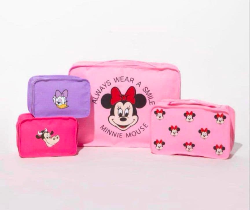 新品　Disney　ディズニー　トラベルバッグ　ピンク　ミニー　WCJ