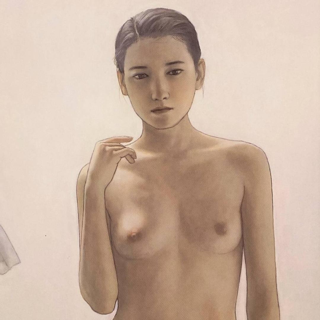 高塚省吾、【七月の逆光】、希少な額装用画集画、新品高級額 額装付、状態良好