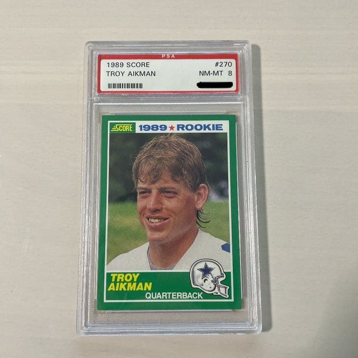お値下げ可　PSA鑑定　1989年　TROY AIKMAN ルーキーカード