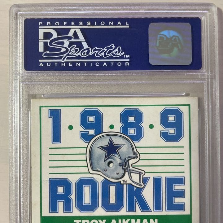 お値下げ可　PSA鑑定　1989年　TROY AIKMAN ルーキーカード