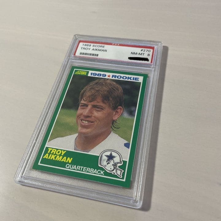 お値下げ可　PSA鑑定　1989年　TROY AIKMAN ルーキーカード