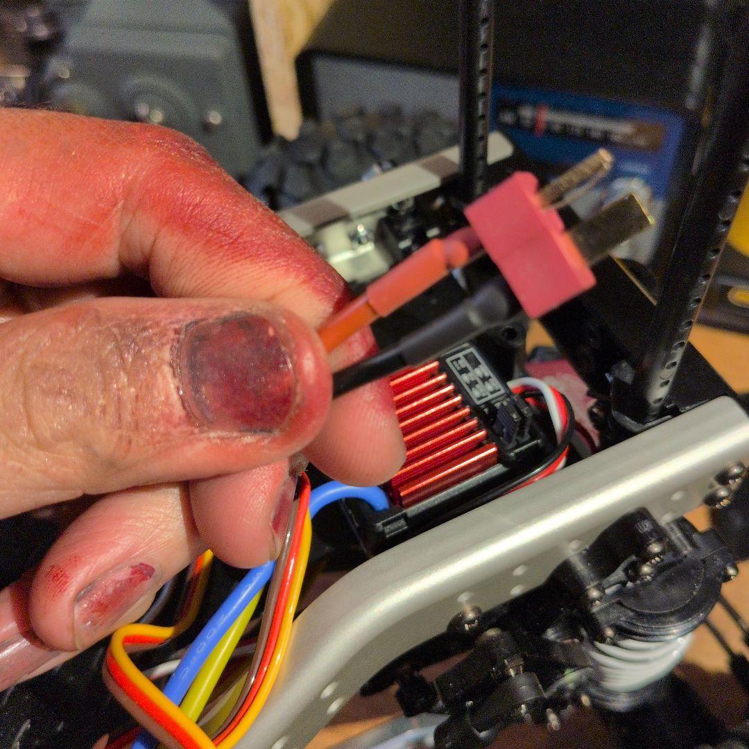 未走行タミヤCR01　ディフェンダー90　ジャングルグリーン2ウレタン塗装