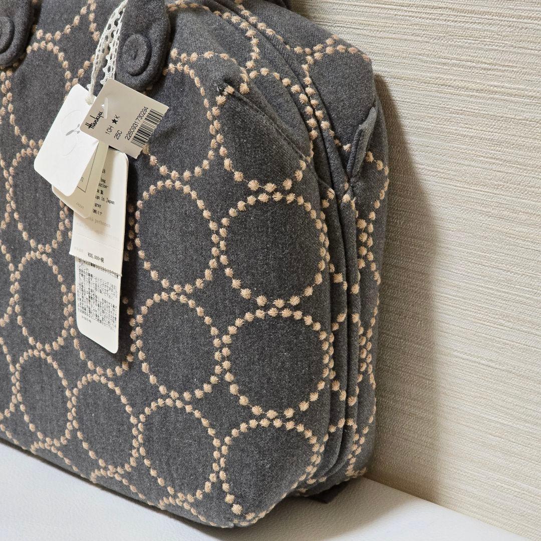 タグ付き ミナペルホネン マトカ バッグ タンバリン グレー ua9928